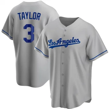 Los Angeles Dodgers Chris Taylor Gray Authentic Men's Away Player Jersey  S,M,L,XL,XXL,XXXL,XXXXL